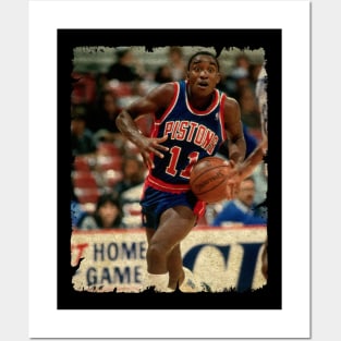 Isiah Thomas in Detroit Pistons Posters and Art